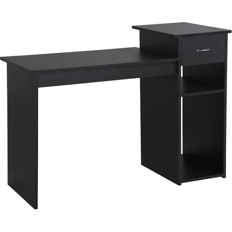 Yaheetech – Bureau informatique avec tiroir 112 x 50 x 82 cm – Panneau MDF robuste – Grand espace de travail – Meuble moderne pour chambre ou bureau