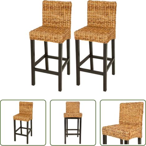 Mahagoniholz - Barstühle 2 Stk. Abaca (1/5)