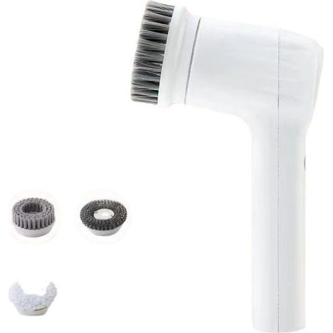 Aspiradora eléctrica Synoshi con 3 cabezales reemplazables y 2 velocidades, cepillo inalámbrico para limpiar el baño, azulejos, coche, suelo, cocina y más. (1/4)