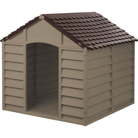 CUCCIA X CANI PVC 86X84X82H BEIGE/MARRONE (1/10)