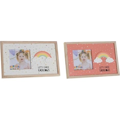 Fotorahmen - DKD Home Decor - Regenbogen - MDF-Holz - 2 Stück - 25 x 1 x 16 cm (1/3)
