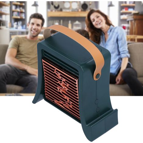 Ventilateur humidificateur LED portable rechargeable par USB, vert, pour salon et salle à manger (1/5)