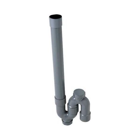 Sifone Standard in PVC Trasparente Wirquin 40 mm Uscita Verticale