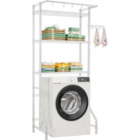 Étagère de rangement pour lave-linge et sèche-linge à 3 niveaux (1/5)
