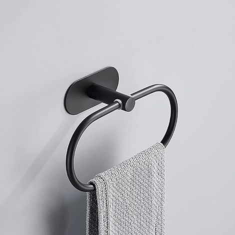 HOXILEELEOAnneau Porte-Serviettes, Porte Serviette Rond, Style Contemporain en Acier Inoxydable 304 Chromé Porte-Serviette pour Salle de Bain (1/3)