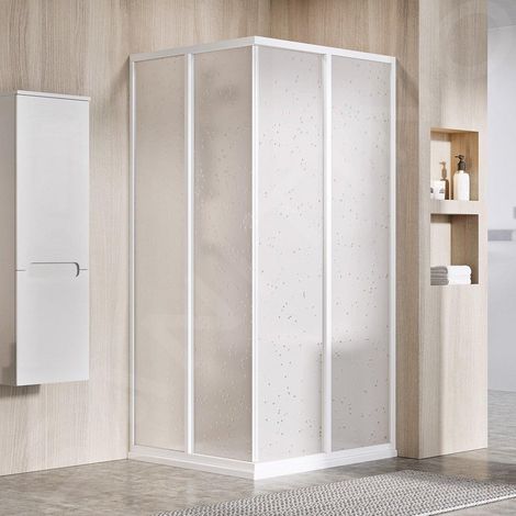Ravak Supernova - Porte de douche SRV2-80 S, 770-790 mm, blanc/Pearl 14V401O211 (1/4)
