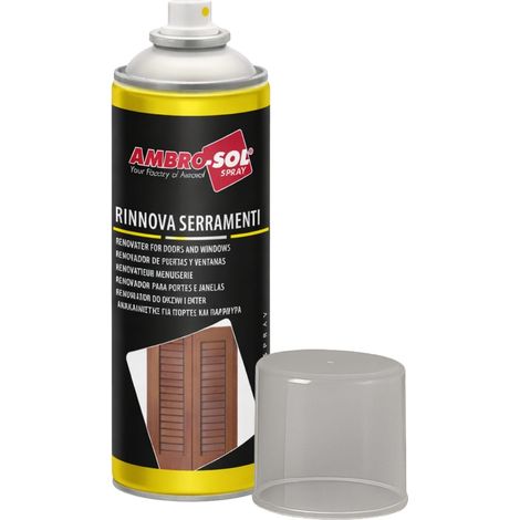 Bomboletta Rinnova serramenti, spray trasparente da 400 ml ad azione protettiva per infissi interni ed esterni - Pulisce e lucida porte e serramenti i (1/5)
