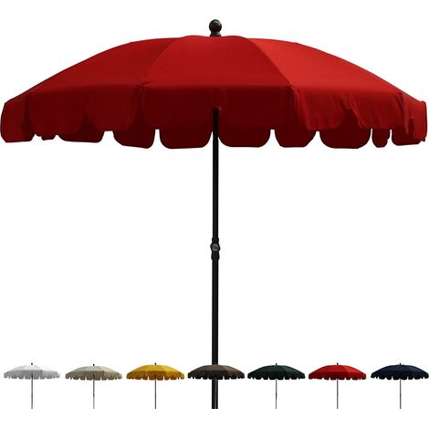 Klassischer und eleganter Garten-Sonnenschirm UV50+ Allegro 82 - Rot (1/5)