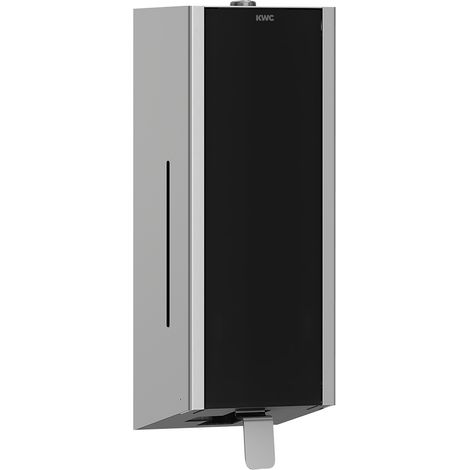 KWC AR Seifenspender, EXOS, Edelstahl,  AP, 120x345x120 mm, Front ESG schwarz