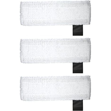 Chiffon de sol compatible Karcher SC2 SC3 SC4 SC5, lot de 3 serpillières microfibre pour nettoyeur vapeur, accessoire remplacement lavable, idéal pour sols durs (1/5)