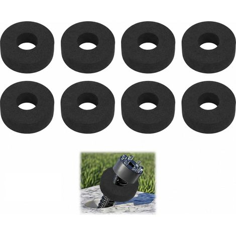 Joints en Mousse pour Anneau LED de Fontaine, Joint Flexible 39mm, Bague d'étanchéité EVA pour Trous de 33–37 mm, Compatible Tuyau ½ étanche et Durable pour fontaines (1/2)