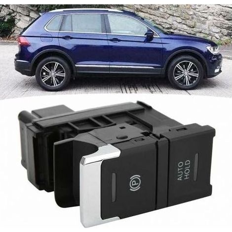 Le bouton de frein de commutateur de stationnement de frein à main de voiture convient au nouveau Volkswagen Tiguan, remplaant 5NG927225A 5NA927225 (1/4)