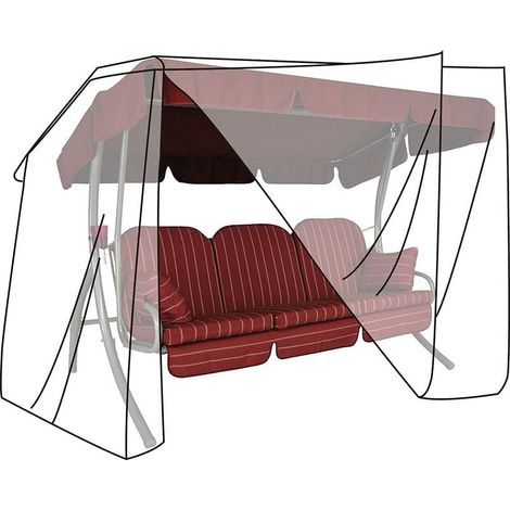 Funda protectora para sillas de jardín en tejido Oxford 600D, funda para muebles de jardín, 150x215x150cm (1/5)