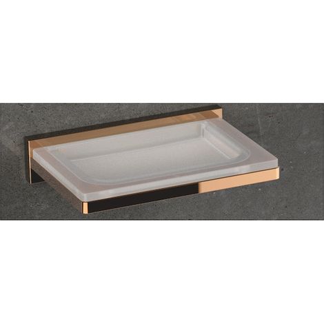COLOMBO DESIGN Look b1601 porta sapone parete vetro acidato naturale vintage codice prod: B16010VL-VAN (1/2)