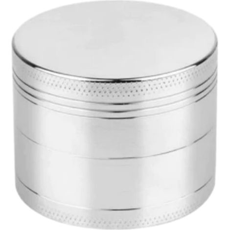 Broyeur manuel à épices et herbes aromatiques – Broyeur à herbes durable et facile à prendre en main (50 mm) argenté (1/4)