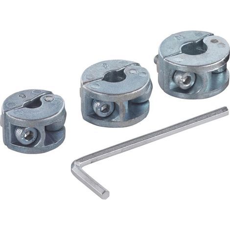 Tiefenanschläge 2755000 für 6-, 8- und 10-mm-Bohrer – inklusive Innensechskantschlüssel – 3 Stück (1/4)