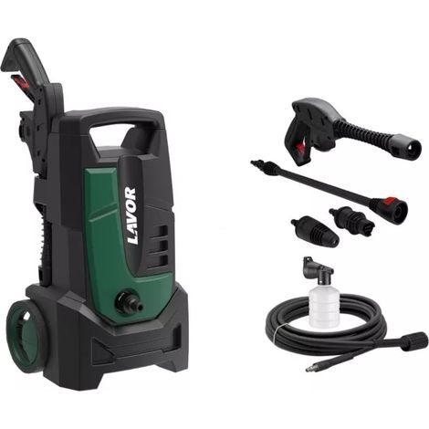 idropulitrice elettrica a freddo lavor "lvr1 carry 120" 120 bar 330 l/h 1700w