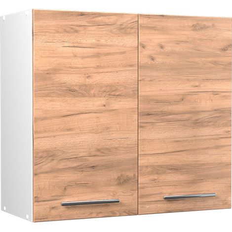 Pensile da cucina Fame-Line, Rovere dorato/Bianco, 80 cm, Vicco (1/5)