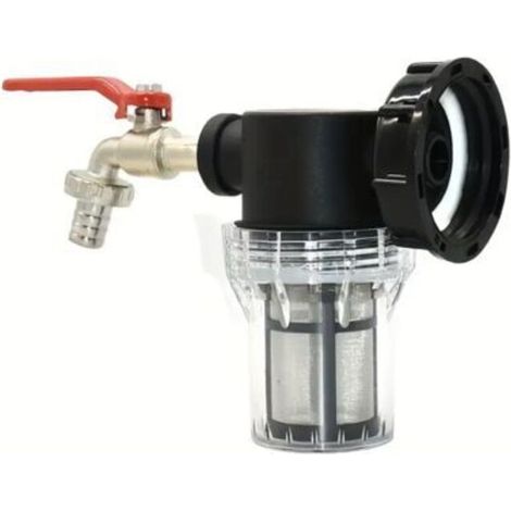 IBC water tank tap adapter, S60 ton bucket connector, garden irrigation pump, water gun filter (1/2")