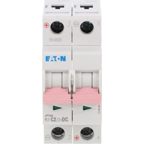 Disyuntor 2P C 2A 10kA CC PL7C22DC 264896