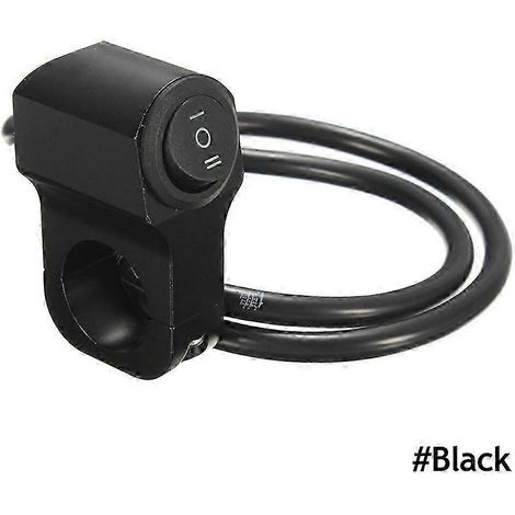 Interrupteur marche/arrêt de phare de guidon de moto 7/8 po, bouton en alliage d'aluminium étanche, pour scooter et quad. (1/5)