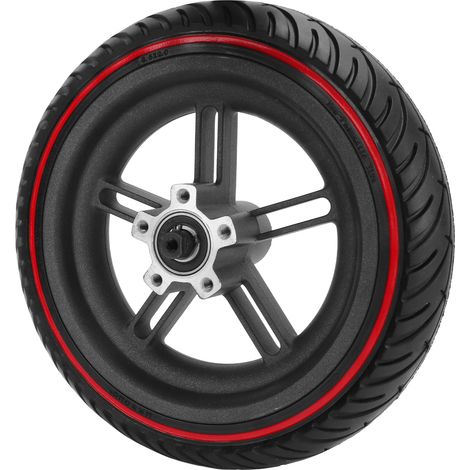 Pneu arrière de rechange en caoutchouc alvéolé pour trottinette électrique Xiaomi M365 1s Lite rouge