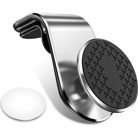 Support magnétique pour téléphone en voiture Mini support aimanté pour smartphone fixation sur bouche d'aération (1/5)