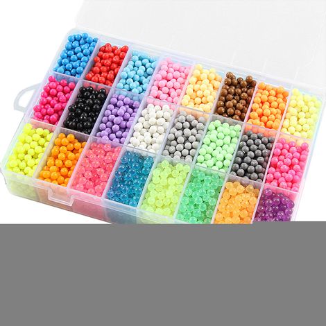 5200 Perles d'Eau à Pulvériser - 24 Couleurs - Kit DIY Perles Gélifiées, Jouets Éducatifs 3D pour Enfants, Idée Cadeau Créative (1/5)