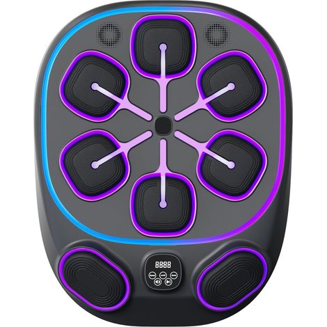 Universelle Bluetooth-Musikboxmaschine für Erwachsene, 9 Geschwindigkeitsstufen und Zählmodus, wandmontiertes LED-Trainingsgerät, Musik-Trainingsgerät