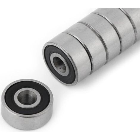 [NEVER USED] Deep Groove Ball Bearings, 10 Pieces 623-2RS Miniature Steel Bearings Double Rubber Sealed Steel Ball Bearings 3 10 4mm