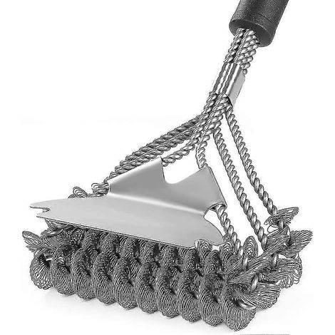 Filiyano-Brosse et grattoir pour barbecue - Brosse pour barbecue en acier inoxydable (1/4)