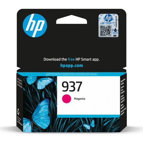 HP 937 Magenta Original Ink Cartridge Cartuccia d'Inchiostro 1 pz Resa Standard (1/5)