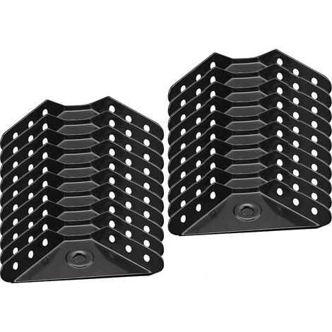 (20 Stück Équerre étagère Équerre de Coin, Support d'Angle étrier pour étagères, pour Bois Meubles Placard Support (1/5)