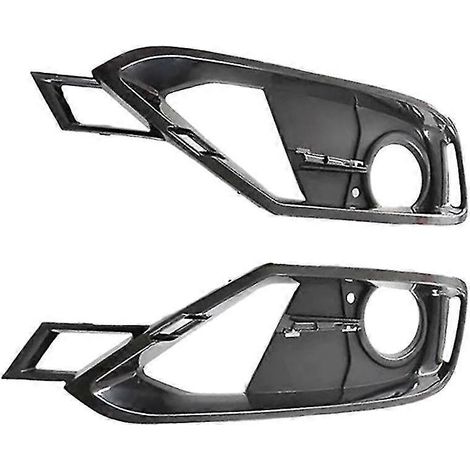 Cache de grille de pare-chocs avant avec feux antibrouillard pour BMW Série 3 F30 F31 (2012-2015) 51117300739 51117300740 noir (1/5)
