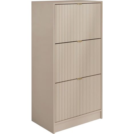 Zapatero Comfivo Velal III, Beige, 60x120x40cm, MDF, Aglomerado laminado