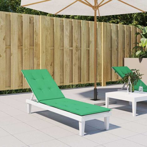 vidaXL Cuscino per Sdraio Verde (75+105)x50x4 cm (1/5)
