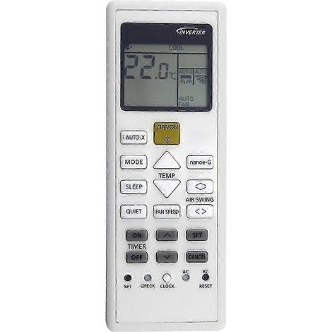 Télécommande de remplacement AC A75C15970 pour climatiseur Panasonic (1/5)