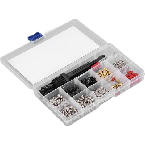 Kit de 366 vis pour ordinateur avec entretoises pour carte mère, tournevis et brosse inclus (1/5)