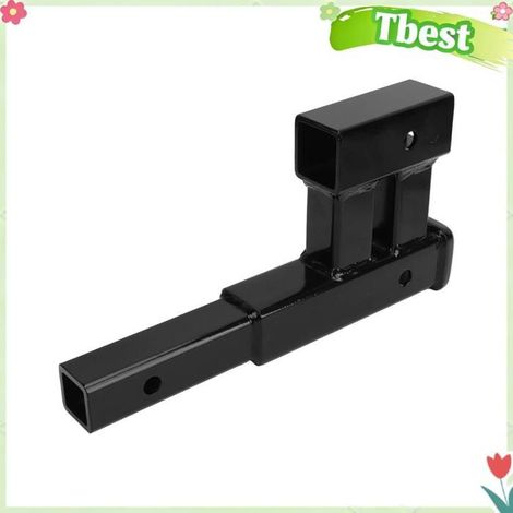 Tbest Adaptateur d'attelage double Double Adaptateur D'attelage Heavy Duty en Acier allié Remorque de voilier antiderapant (1/5)