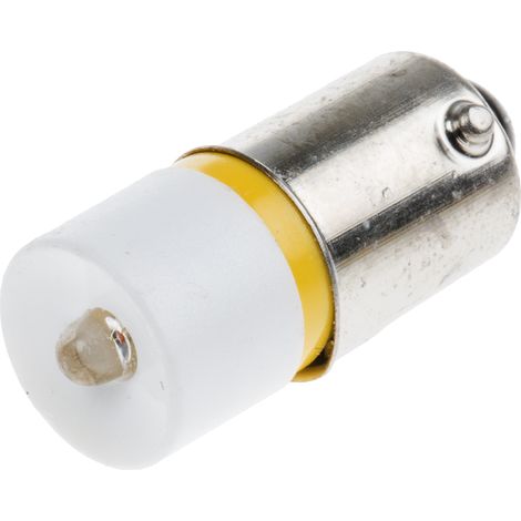 Voyant à LED Jaune, culot BA9S, 230V c.a. ( Prix pour 1 )