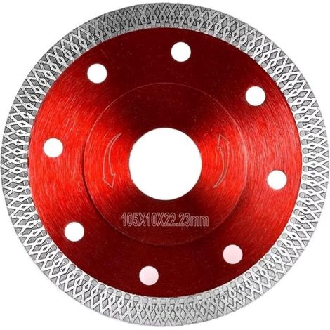 Lot de 5 Disque diamanté pour coupe à sec de 105 mm, pour carrelage, porcelaine, céramique, grès