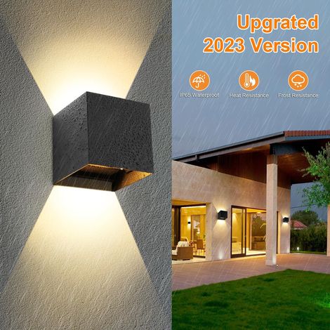 12W Square LED Wall Light IP65 – Warm White 3000K, Indoor and Outdoor Lighting (1/5)