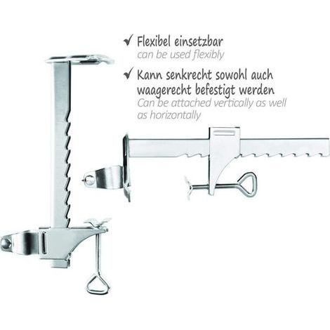Sonnenschirmständer aus verzinktem Stahl – Balkonständer für Sonnenschirme – Sonnenschirmständer für Balkon (Ø 25–32 mm – 1 Stück) (1/3)