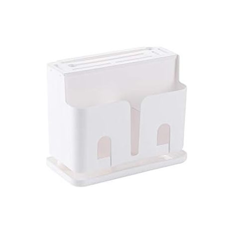 Porte-couteau en plastique multifonction avec égouttoir d'évier, organiseur pour couteaux, fourchettes, baguettes, cuillères – Bloc couteaux (Modèle B)–DELKEVIC (1/5)