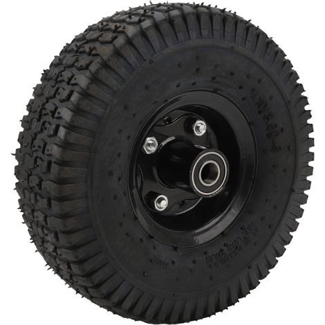 Roues gonflables 4.10/3.50‑4 pour chariot, roues de rechange professionnelles résistantes à l'usure en caoutchouc pour chariot à bagages ou chariot à outils de jardin (1/5)