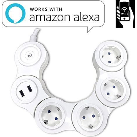 BASE MULTIPLE FLEX 4T + 2 USB + WIFI 1,5 M 3 X 1,5 - OCSW681114 (1/3)