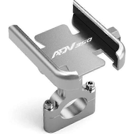 Für Honda Adv350 Adv 350 2021 2022 2023 Motorradzubehör CNC-gefräster Lenker-Rückspiegel Handyhalterung GPS-Ständerhalter (Lenker Silber) (1/5)