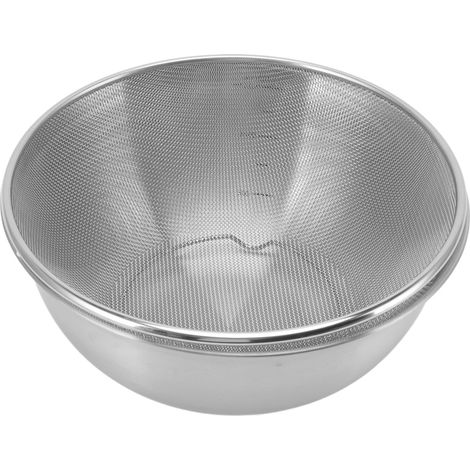 Passoire en acier inoxydable à drainage rapide, diamètre 24 cm, matériau de qualité alimentaire, bol à salade inclus pour la cuisine + tamis. (1/5)