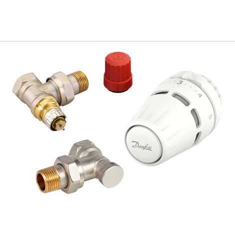 Conjunto termostático Danfoss con cabezal Regus RA, tuerca + RA-N + RLV-S 15 k