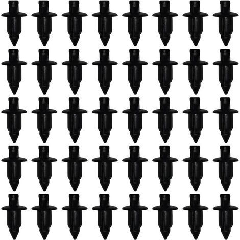 Rivets en plastique, clips de fixation automobile, 50 clips de fixation de carrosserie pour Yamaha/Suzuki/Kawasaki/Forza, clips de carénage en plastique, trou de 6 mm (1/5)